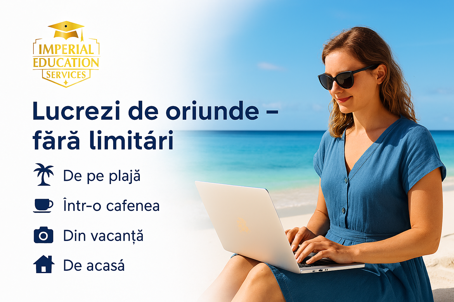 Descoperă Libertatea de a Lucra de Oriunde cu Imperial Education Services
