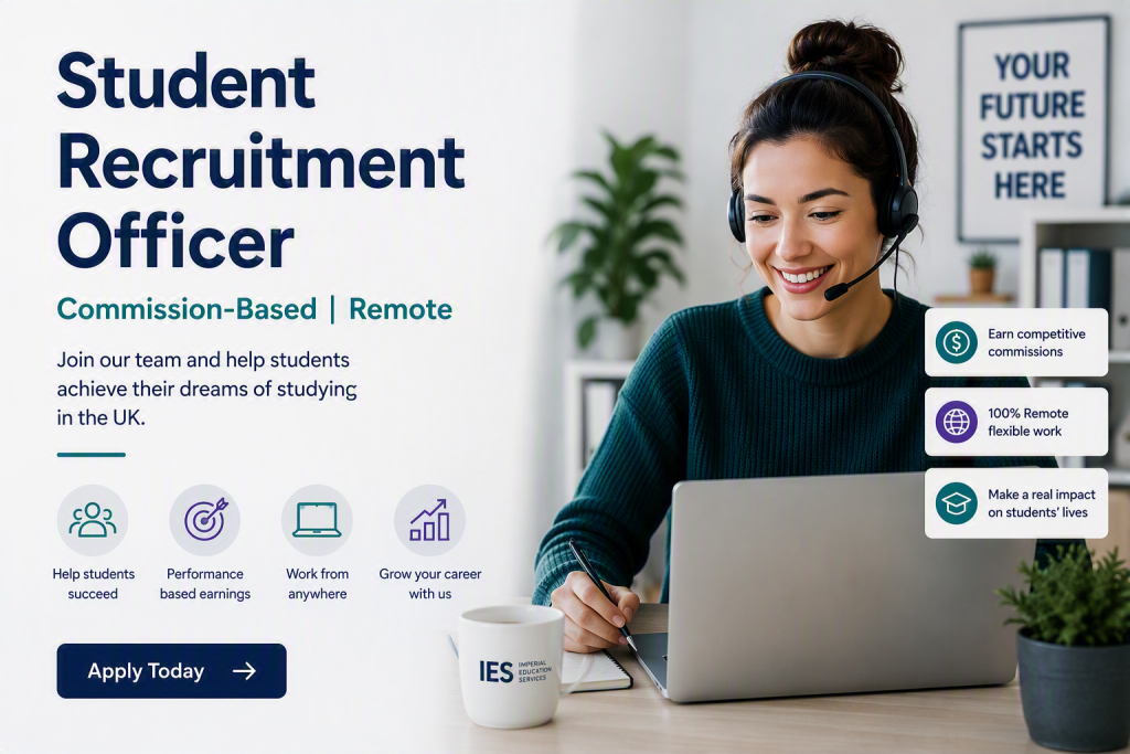 Student Recruitment Officer (Commission-Based | Remote)